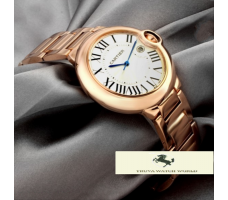 HK1087 CARTİER BALLON BLUE BAYAN W6920068 GOLD
